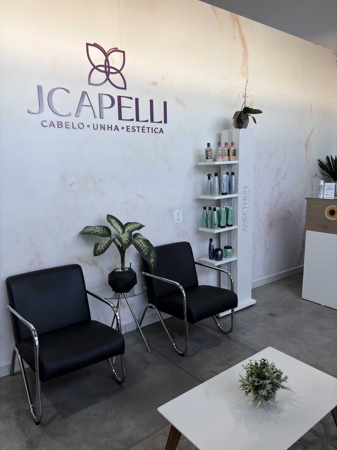 Recepção do salão JCapelli